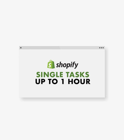 Shopify Single Task