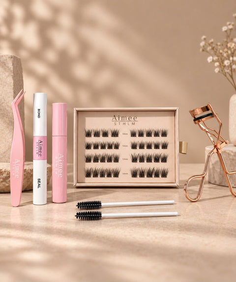 Aimée STHLM lash starter kit with lashes, applicator and curler