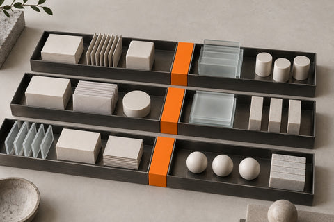 Illustration of catalogue, content and integration components organised for a platform migration
